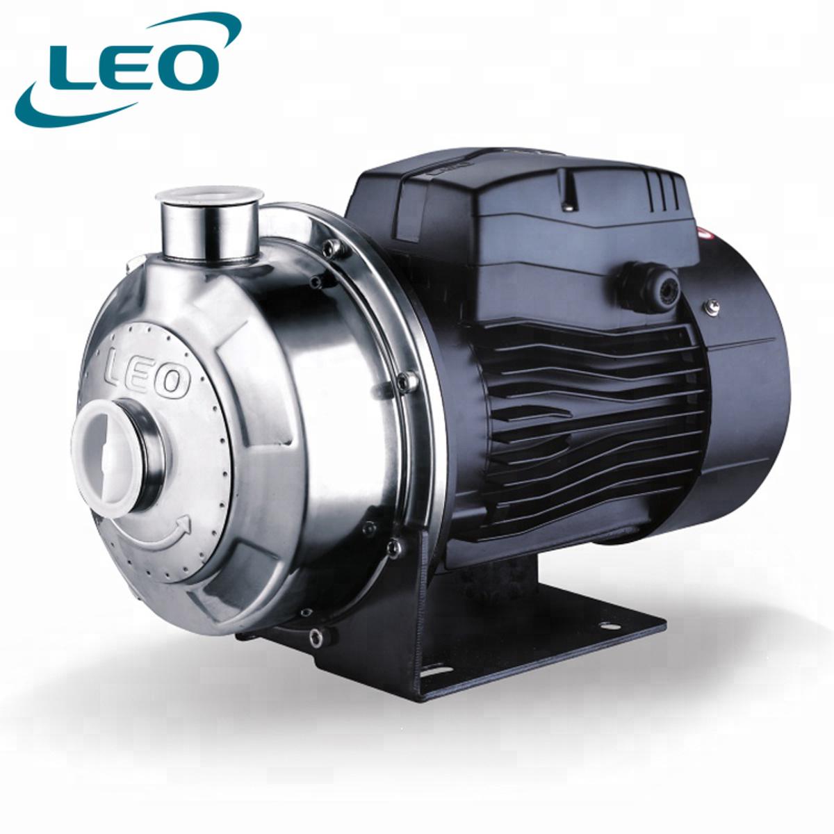 LEO ABK-200 , 1500 WATT / 2.0 HP , STAINLESS STEEL SEMI OPEN IMPELLER CENTRIFUGAL PUMP, 380V~400V THREE PHASE, SIZE:- 2 " X 2", ITALY PATTENT DESIGN EURPEON STANDARD