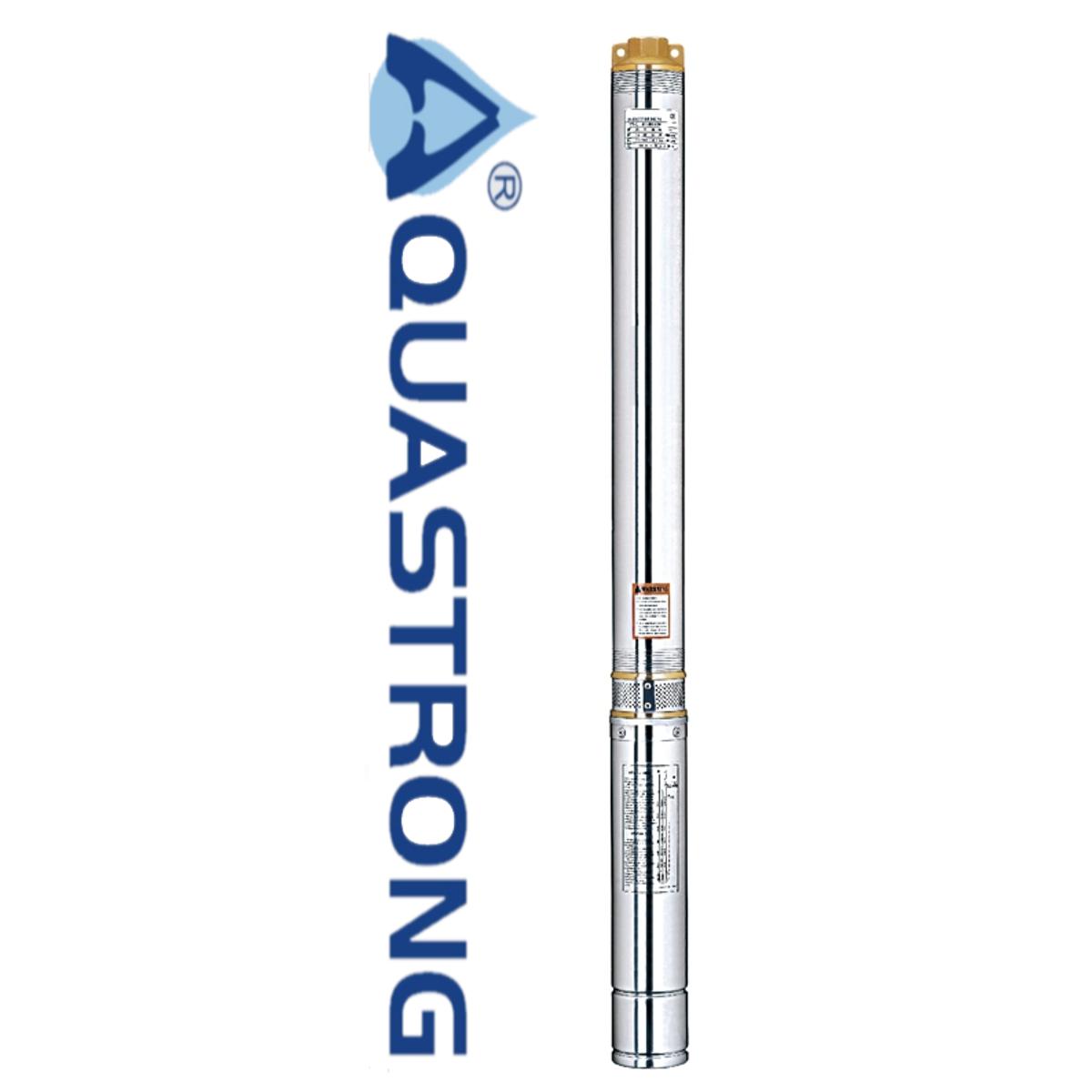 AQUASTRONG 4SAM-3/18 , 1100 WATT / 1.5 HP STAINLESS STEEL CLEAN WATER DEEP WELL / BORE HOLE SUBMERSIBLE PUMP WITH CONTROLLER, MADE IN ITALY