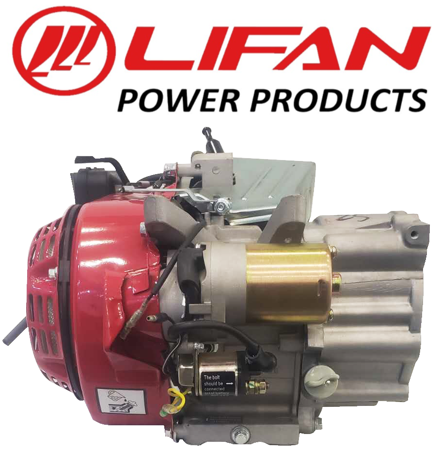 LIFAN Generator Engine LF420FD - 420cc- Standard Shaft - with Self - for Replacement in 5 kVA to 10 kVA Generators