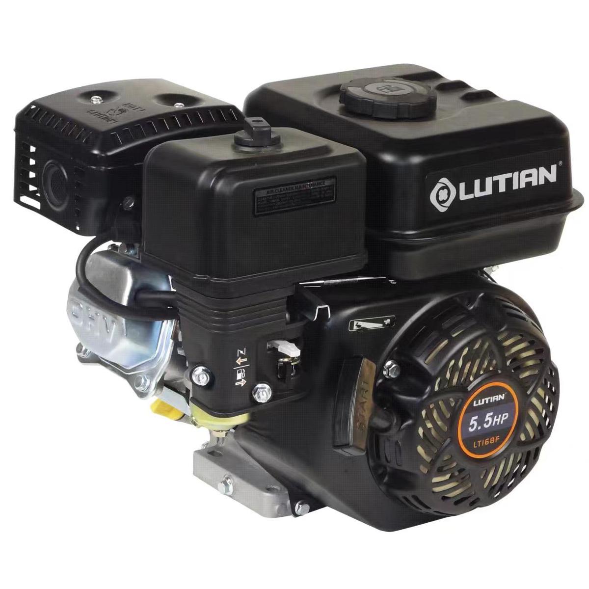 LUTIAN General Purpose Engine 196cc Recoil Start - with Petrol Fuel Tank - Pulley Type - 6.5 HP