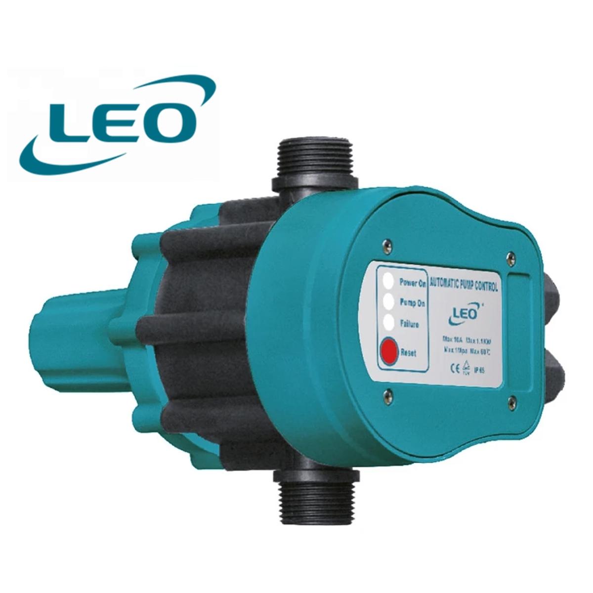 LEO PS-04A , ELECTROMAGNETIC PRESSURE SWITCH FOR AUTOMATIC PUMP CONTROL IN DOMESTIC WATER UNIT WITH NON RETURN VALVE INCLUDING CABLE , EURPEON STANDARD