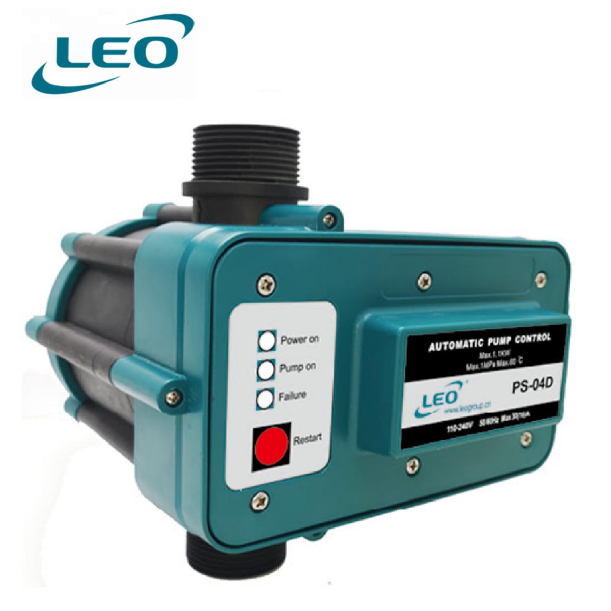 LEO PS-04D , ELECTROMAGNETIC PRESSURE SWITCH FOR AUTOMATIC PUMP CONTROL IN DOMESTIC WATER UNIT WITH NON RETURN VALVE INCLUDING CABLE , EURPEON STANDARD