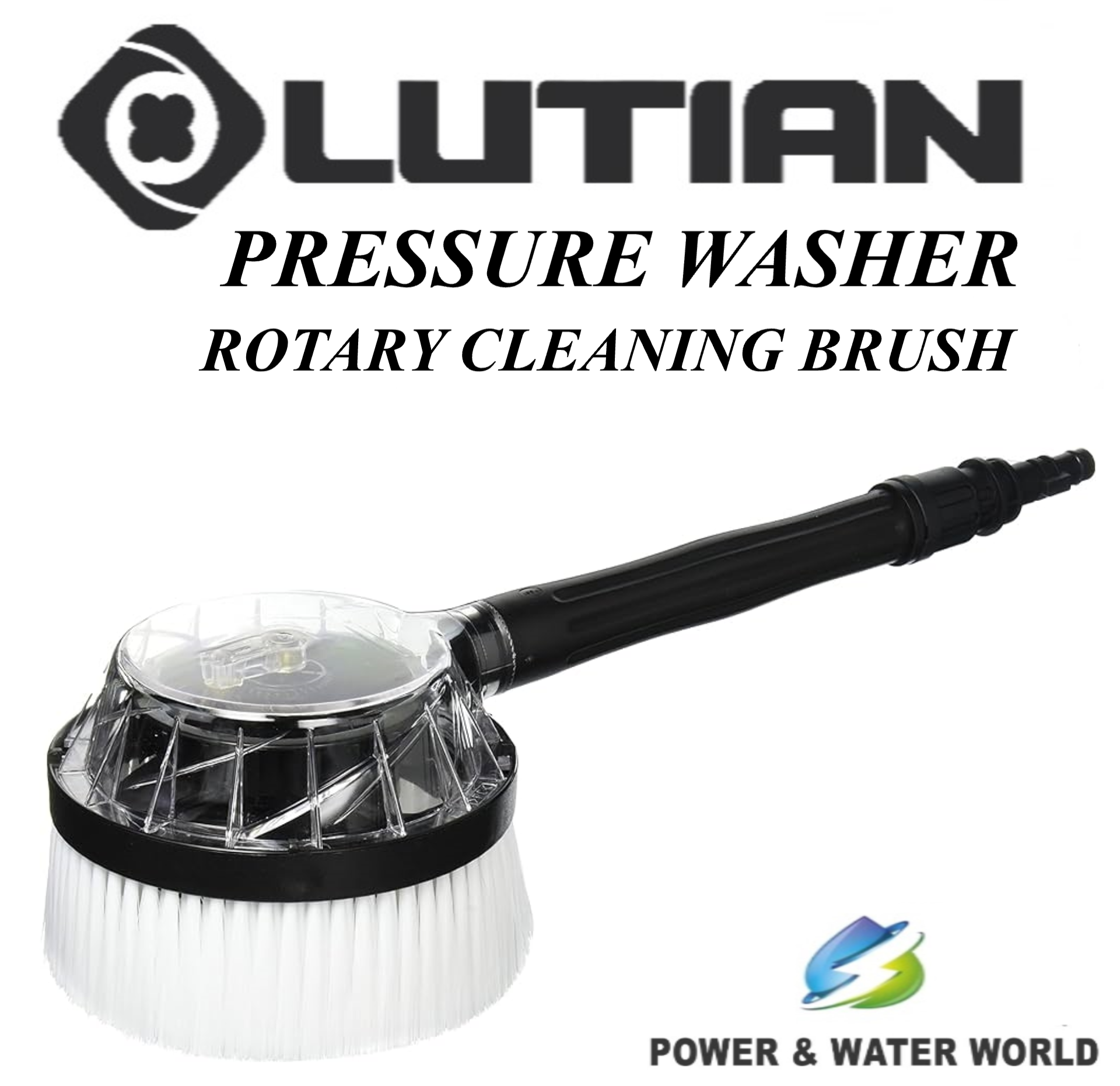 LUTIAN - Rotary Brush Cleaning Lance Attachment for High Pressure Washer