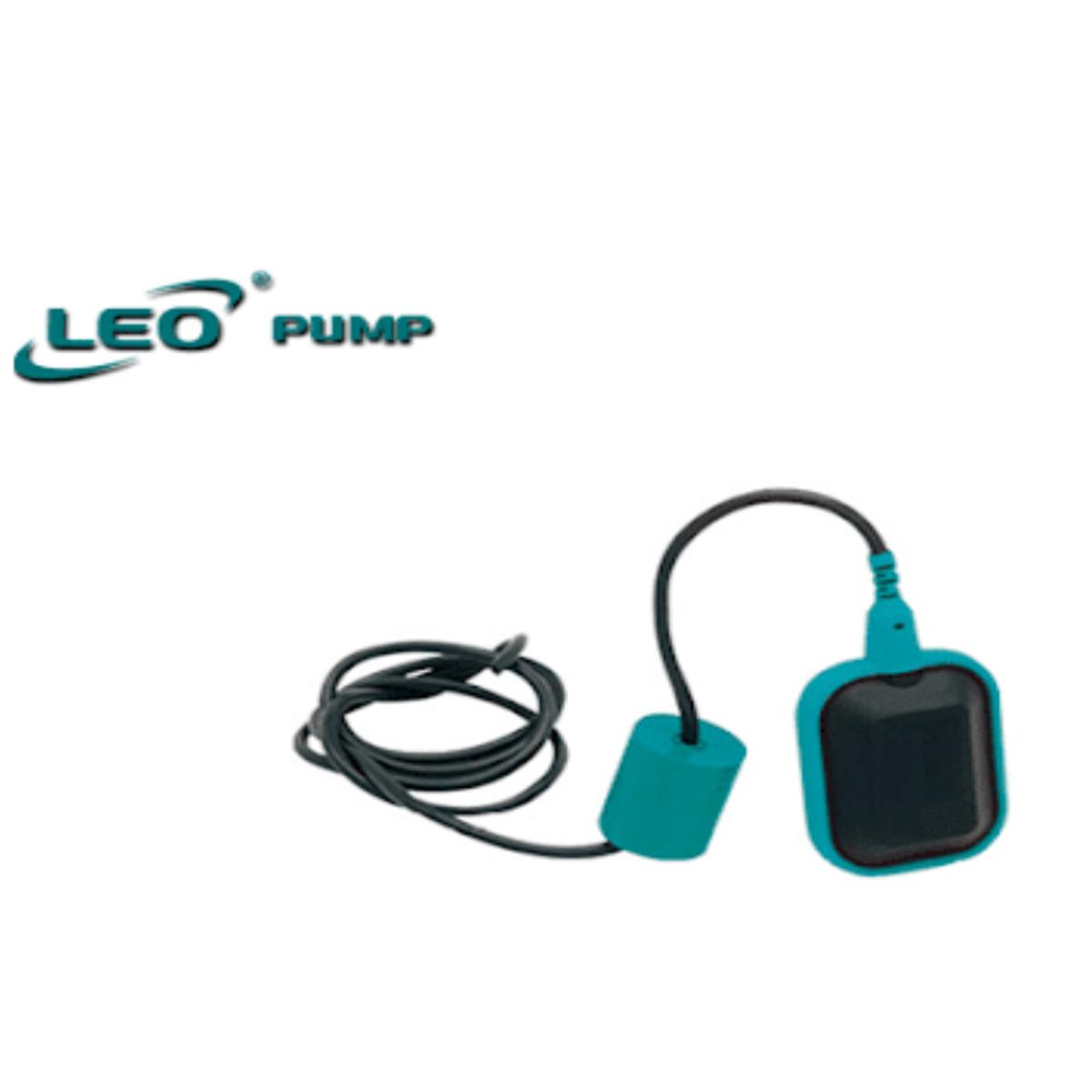 LEO FLO-01 , 250V / 16A , FLOAT SWITCH WITH 3MTR (10FT) CABLE AND BALANCE BLOCK , EURPEON STANDARD