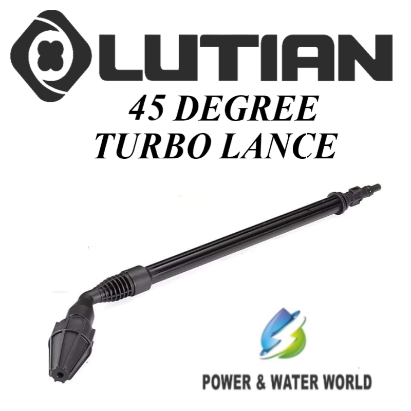 LUTIAN - 45 Degree Turbo Rotating Dirt Blaster Lance Attachment For High Pressure Washers
