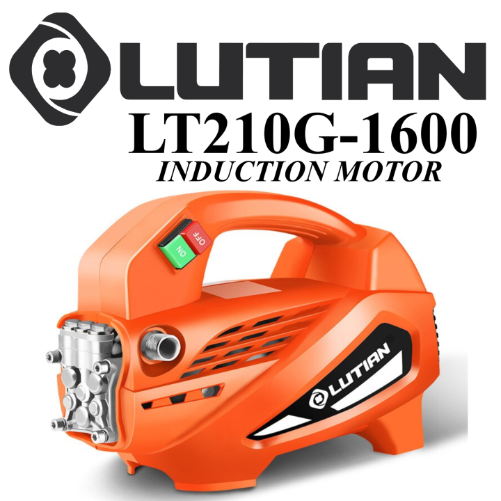 LUTIAN - LT210G-1600- Commercial High Pressure Washer - 130 Bar 1600 Watts Induction Motor - Self Priming - Portable